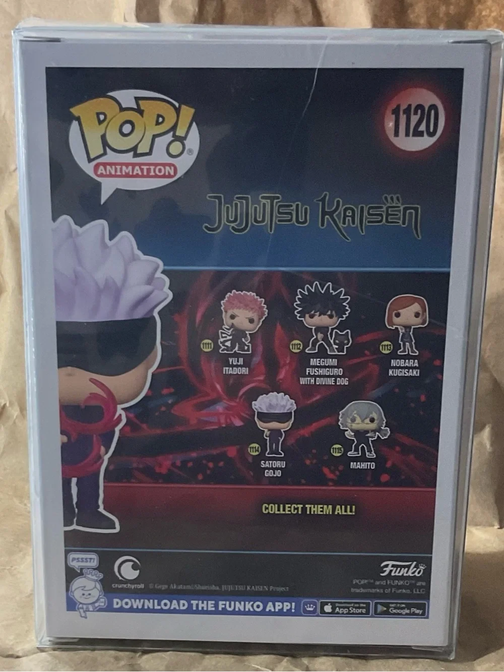 Funko Satoru Gojo Pop!Vinyl Lavender Hair, Black Blindfold Red Effect Special
